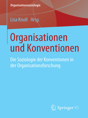 cover image of Organisationen und Konventionen